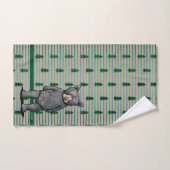 KiniArt Black Beer en Trees Bad Handdoek (Handdoek)