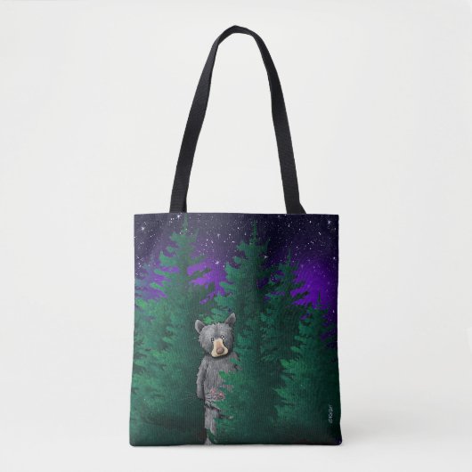 KiniArt Black Beer Tote Bag (Voorkant)