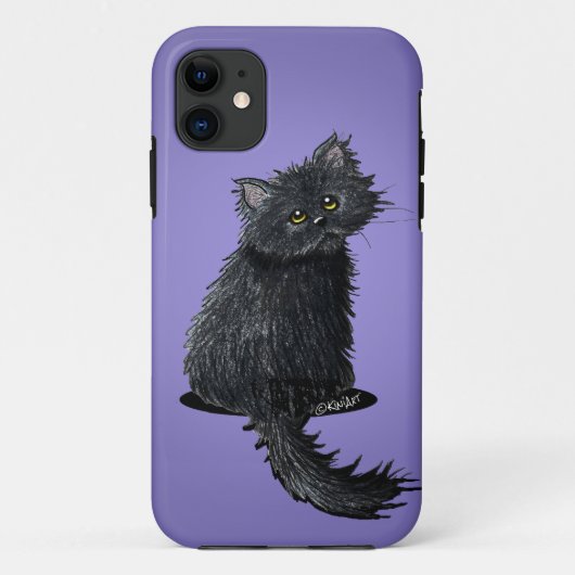 KiniArt Black Persian Cat Case-Mate iPhone Case (Achterkant)