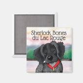 KiniArt Black Roan Brittany Magnet (Voorkant / Achterkant)