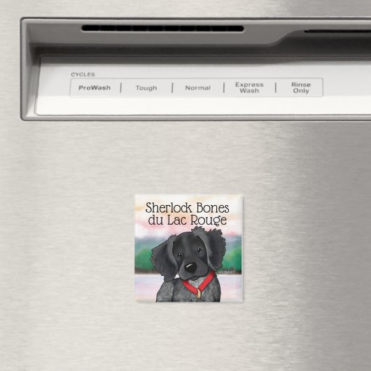 KiniArt Black Roan Brittany Magnet (Insitu (Vaatwasser))