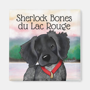 KiniArt Black Roan Brittany Magnet