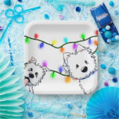 KiniArt Borden voor kerstcadeaupapier Papieren Bordje (Feest)