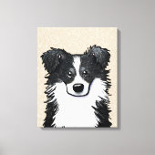 KiniArt Border Collie Canvas Print (Voorkant)