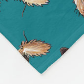 KiniArt Border Terrier Fleece Deken (Hoek)