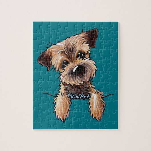 KiniArt Border Terrier Legpuzzel (Verticaal)