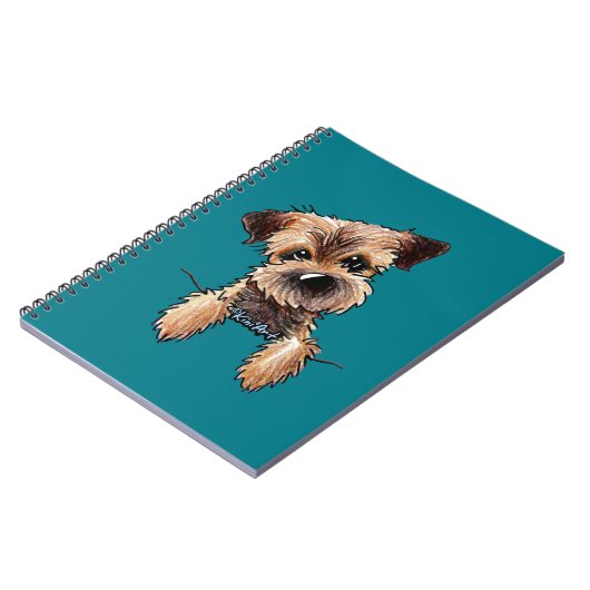 KiniArt Border Terrier Notitieboek (Linkerzijde)