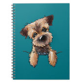 KiniArt Border Terrier Notitieboek (Voorkant)