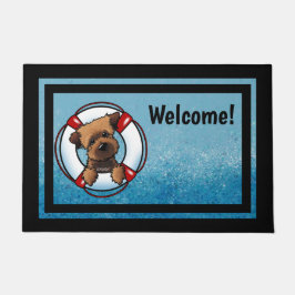 KiniArt Border Terrier Reddingsmat Deurmat