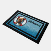 KiniArt Border Terrier Rescue Doormat Deurmat (Schuin)