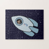 KiniArt Border Terrier Rocket Dog Jigzaag Puzzle Legpuzzel (Horizontaal)