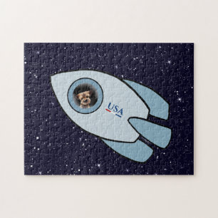 KiniArt Border Terrier Rocket Dog Jigzaag Puzzle Legpuzzel