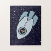 KiniArt Border Terrier Rocket Dog Jigzaag Puzzle Legpuzzel (Verticaal)