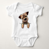 KiniArt Border Terrier Romper (Voorkant)