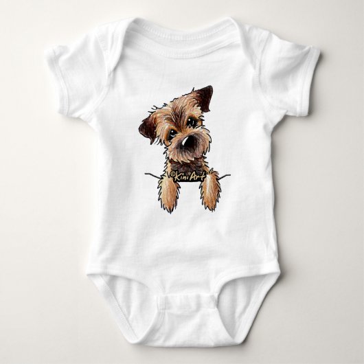 KiniArt Border Terrier Romper (Voorkant)