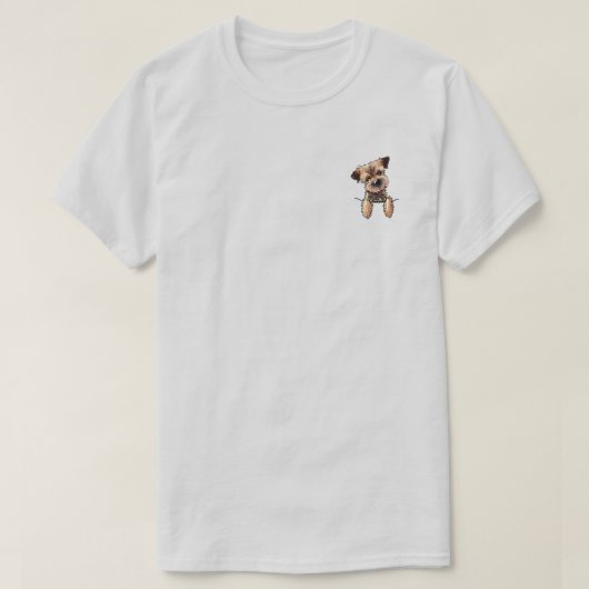 KiniArt Border Terrier T-shirt (Design voorkant)