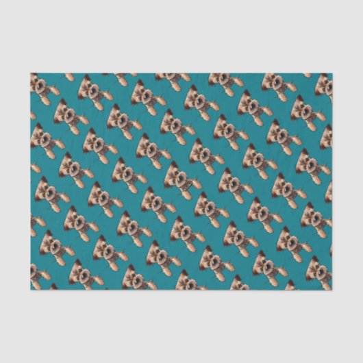 KiniArt Border Terrier Tissuepapier (Voorkant)