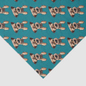 KiniArt Border Terrier Tissuepapier (Detail)