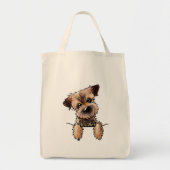 KiniArt Border Terrier Tote Bag (Voorkant)