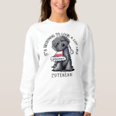 KiniArt Bouvier des Flandres Kerstshirt Trui (Voorkant)