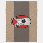 KiniArt Briard Art Fleece Blanket Deken (Voorkant)