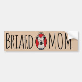 KiniArt Briard Bumpersticker (Voorkant)