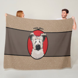KiniArt Briard Kunst Vliesdeken Fleece Deken