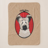 KiniArt Briard Sherpa Blanket Deken (Voorkant)