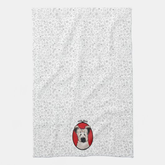 KiniArt Briard Theedoek (Verticaal)