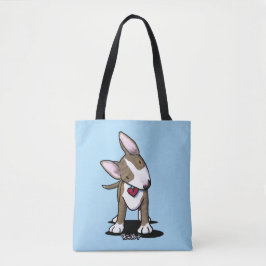 KiniArt Brindle Bull Terrier Tote Bag