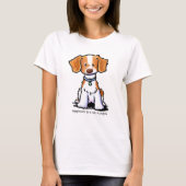 KiniArt Brittany dog T-shirt (Voorkant)