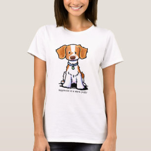 KiniArt Brittany dog T-shirt