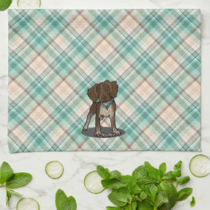 KiniArt Brittany op Marina Plaid Keukenhanddoek