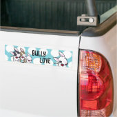 KiniArt Bull Terrier Bumpersticker (Op Truck)
