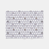 KiniArt Bull Terrier Fleece Deken (Voorkant (Horizontaal))