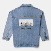 KiniArt Bully Lineup Bull Terrier Denim Jacket (Achterkant)
