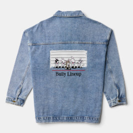 KiniArt Bully Lineup Bull Terrier Denim Jacket