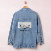 KiniArt Bully Lineup Bull Terrier Denim Jacket (Hangar)