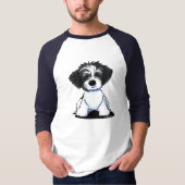 KiniArt BW Parti Havanese T-shirt (Voorkant)