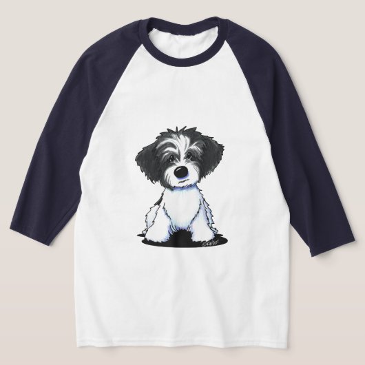 KiniArt BW Parti Havanese T-shirt (Laagn)