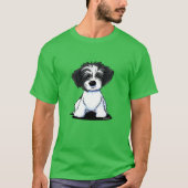 KiniArt BW Parti Havanese T-Shirt (Voorkant)