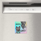 KiniArt Cairn Clean Dirty Dishwasher Magnet (Insitu (Vaatwasser))