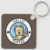 KiniArt Cairn Coffee Lover Sleutelhanger (Achterkant)