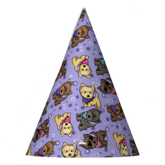 KiniArt Cairn Parade Party Pet Feesthoedjes (Links)