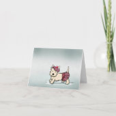 KiniArt Cairn Rainy Day Wenskaart Notitiekaartje (Voorkant)