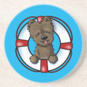 KiniArt Cairn Rescue Onderzetter (Voorkant)
