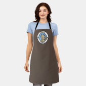 KiniArt Cairn Terrier Coffee All-Over Print Apron Schort (Gedragen)