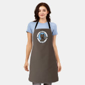 KiniArt Cairn Terrier Coffee All-Over Print Apron Schort (Gedragen)