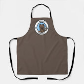 KiniArt Cairn Terrier Coffee All-Over Print Apron Schort (Voorkant)