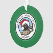KiniArt Cairn Terrier Coffee Kerstmis Ornament (voorkant)